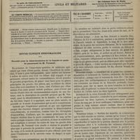 1117 - Page 1105 - Sommaire / Revue clinique hebdomadaire. Procédé pour la désarticulation de la hanche et mode de pansement de M. Verneuil