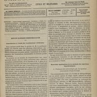 1141 - Page 1129 - Sommaire / Revue clinique hebdomadaire. Contribution à l'étude des localisations cérébrales / Nouvelles applications de la méthode des injections hypodermiques