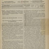 1149 - Page 1137 - Sommaire / Hôpital des Enfants-malades. M. Bouchut. Leçon d'ouverture sur le diagnostic de la méningite par l'ophthalmoscope