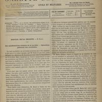 1173 - Page 1161 - Sommaire / Hôpital de la Charité. M. Hardy. Des manifestations cutanées de la scrofule. - Caractères généraux des scrofulides