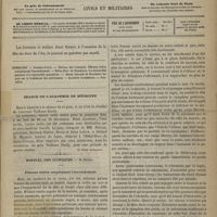 1205 - Page 1193 - Sommaire / Séance de l'Académie de médecine. [Dr Victor Revillout] / Hôpital des cliniques. M. Depaul. Fibrome utérin compliquant l'accouchement