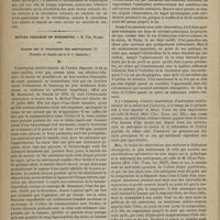 1208 - Page 1196 - Hôtel-Dieu de Marseille. M. A. Fabre. (Leçons recueillies par le Docteur Garcin...). La myocardite palustre et la myocardite puerpérale / Royal college of surgeons. M. Tim. Holmes. Leçons sur le traitement des anévrysmes. (Traduites de l'anglais par le Dr C. Caussidou)