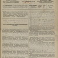 0013 - Page 1 - Sommaire / Hôpital des Enfants-Malades. M. Bouchut. Revue d'ophthalmoscopie médicale et de cérébroscopie pour 1877. Pachy-méningite guérie. Atrophie optique / Méningite tuberculeuse. Névro-rétinite double / Méningite tuberculeuse, cérébro-spinale. Tubercules de la choroïde / Méningite tuberculeuse et tuberculose. Névrite optique. Tubercule de la choroïde