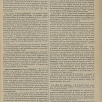 0049 - Page 37 - Revue de la presse. Arthrotomie antiseptique. Mort. (Gaz. méd. de Strasbourg) / Observation de fièvre syphilitique. (Bordeaux méd.) / Empoisonnement par l'alcool méthylique. (Ann. méd. de Caen) / Rétrécissement infranchissable du rectum. Colotomie. Guérison. (Prov. méd.) / Des effets de l'insolation