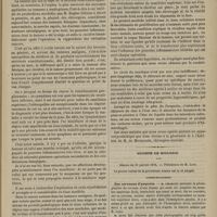 0081 - Page 69 - Policlinique chirurgicale. Deux opérations de résection du maxillaire supérieur suivies de guérison ; par le Docteur Charles Hardy / Société de biologie. Séance du 19 janvier 1878. Communications. Des cerveaux d'amputés. M. Charcot