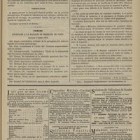 0083 - Page 71 - Société de biologie. Séance du 19 janvier 1878. Communications. Des altérations histologiques des ganglions. M. Cornil / De l'acné varioliforme. M. Vidal / Présentation. M. Bert : Pression atmosphérique / Thèses soutenues à la Faculté de médecine de Paris pendant l'année 1877 / Chronique et nouvelles scientifiques. Asile Sainte-Anne / Hygiène de l'enfance