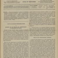 0093 - Page 81 - Sommaire / Revue clinique hebdomadaire. Quelques cas de dystocie par rétrécissement ou déformation du bassin / Deux cas de rétrécissement rachitique