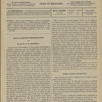 0117 - Page 105 - Sommaire / Revue clinique hebdomadaire. La goutte et le rhumatisme / Climats propres aux goutteux