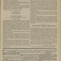 0131 - Page 119 - Société de biologie. Séance du 2 février 1878. Communications. Du protoxyde d'azote. M. Paul Bert / Bibliographie. Compte rendu décennal de la Clinique dermo-syphilopathique de Palerme. Par Giuseppe Profeta / Chronique et nouvelles scientifiques