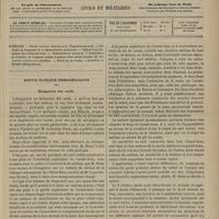 0141 - Page 129 - Sommaire / Revue clinique hebdomadaire. Élongation des nerfs