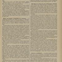0145 - Page 133 - Revue de la presse. Un cas de localisation cérébrale. (Journ. des conn. méd.) / Kyste séro-sanguin traumatique de l'abdomen. (Un. méd.) / Névralgie de la face avec zone épileptogène. Guérison. (Gaz. hebd. de méd. et de chir.) / Polyurie et polydypsie