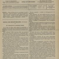0157 - Page 145 - Sommaire / Hôpital des Enfants-Malades. M. Bouchut. Du traitement de la pneumonie franche