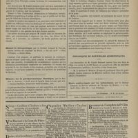 0163 - Page 151 - Bibliographie. Production et consommation des boissons alcooliques en France, et leur influence sur la santé physique et intellectuelle de la population. Résultats de l'application de la loi sur l'ivresse, par M. le Docteur Lunier... - Paris, 1877 / Manuel de thérapeutique, par le Docteur Armand B. Paulier... - Octave Doin / Mémoire sur la galvanocaustique thermique, par le Docteur A. Amussat... - Germer-Baillière... / Chronique et nouvelles scientifiques