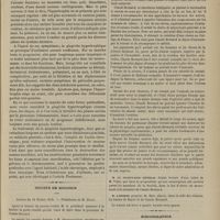 0177 - Page 165 - Clinique des maladies de la bouche. M. E. Magitot. De la gingivite. - Ses différentes formes. - Essai de classification. - Son traitement par l'acide chromique monohydraté. Leçons et observations recueillies par M. le Docteur Th. David / Société de biologie. Séance du 16 février 1878 / Bibliographie. Étude expérimentale sur l'action physiologique de la nicotine ; par le Docteur René...