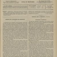 0181 - Page 169 - Sommaire / Séance de l'Académie de médecine. [Dr Victor Revillout] / Hôpital de la Charité. M. Hardy. Ulcérations scrofuleuses