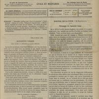0197 - Page 185 - Sommaire / Souscription publique pour élever un monument à Claude Bernard / Hôpital de la Pitié. M. Dumontpallier. Phlegmon du ligament large