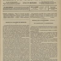 0229 - Page 217 - Sommaire / Séance de l'Académie de médecine. [Dr Brochin] / Hôpital de la Salpêtrière. M. Charcot. De la métalloscopie et la métallothérapie