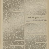0231 - Page 219 - Hôpital de la Salpêtrière. M. Charcot. De la métalloscopie et la métallothérapie / Hôpital de la Charité. M. Gosselin. Adéno-phlegmons profonds de l'aisselle. - Fistules consécutives. - De l'utilité de l'immobilisation du membre supérieur