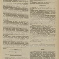 0233 - Page 221 - Hôpital de la Charité. M. Gosselin. Adéno-phlegmons profonds de l'aisselle. - Fistules consécutives. - De l'utilité de l'immobilisation du membre supérieur / Académie de médecine. Séance du 5 mars 1878. Correspondance officielle / Correspondance non officielle / Présentations. M. Chauffard : La vie, études et problèmes de biologie générale / Rapports / Lecture. Développements successifs de foyers virulents pendant la période d'incubation des maladies charbonneuses. M. Colin