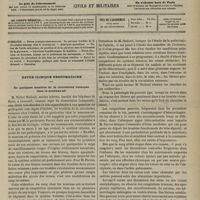 0237 - Page 225 - Sommaire / Revue clinique hebdomadaire. De quelques troubles de la circulation veineuse chez le nouveau-né