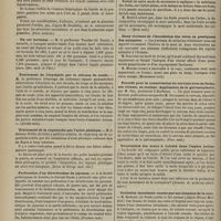 0242 - Page 230 - Revue de la presse. La thoracocentèse peut-elle transformer une pleurésie simple en pleurésie purulente ? Par le Docteur Dieulafoy. (Paris médical) / Un cor bovinum. (Rev. méd. de l'Est) / Traitement de l'érysipèle par le silicate de soude. (Abeille méd.) / Traitement de la coqueluche par l'acide phénique. (Revue de thérap. méd. chir.) / Perforation d'un diverticulum du jejunum. (Province méd.) / Pathologie végétale : putréfaction des fruits. (Bord. méd.) / Deux victimes de l'inoculation des virus en pratiquant des autopsies. (Mouvement méd.) / Procédé pour la conservation du cerveau avec sa forme, son volume, sa couleur. Application de la galvanoplastie, par M. Oré... (Prov. méd.) / Procréation des sexes à volonté dans l'espèce bovine. (Annales de médecine vétérinaire) / Occlusion intestinale causée par une luxation de la rate. (France méd.) / Traitement de l'orchite aiguë par la compression