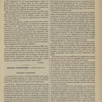 0263 - Page 251 - Revue clinique hebdomadaire. Sclérodermie et asphyxie locale des extrémités / Hôpital Lariboisière. M. Maurice Raynaud. Léontiasis syphilitique