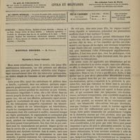 0293 - Page 281 - Sommaire / Hôpital Necker. M. Potain. Hystérie à forme vésicale