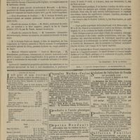 0299 - Page 287 - Chronique et nouvelles scientifiques. Faculté de médecine de Paris / Faculté de médecine de Nancy / École de plein exercice de médecine de Marseille / École de médecine de Toulouse / Faculté des sciences de Dijon / Faculté des sciences de Nancy / Muséum d'histoire naturelle / Cours particulier de technique microscopique / Cours public et pratique de laryngoscopic et de rhinoscopie