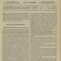 0309 - Page 297 - Sommaire / Revue clinique hebdomadaire. Distribution géographique de la phthisie pulmonaire