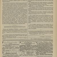 0315 - Page 303 - Bibliographie. I. Dictionnaire de Botanique, par M. H. Baillon... - Paris, L. Hachette et Compagnie. - II. Traité de géologie et de paléontologie, par Credner. - trad. par Monniez... - Paris. - F. Savy. - III. L'oeil, notions élémentaires sur la fonction de la vue et de ses anomalies, par le Docteur Giraud-Teulon... - Paris, 1878. - Germer-Baillière et Compagnie. - IV. Étiologie de la fièvre typhoïde, par le Docteur Ch. Bouchard... - Paris, F. Savy / Chronique et nouvelles scientifiques. Concours pour l'agrégation en médecine