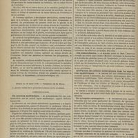 0330 - Page 318 - Société de biologie. Séance du 23 mars 1878. Communications. De la symétrie. M. G. Delaunay / Séance du 30 mars 1878. Communications. Un nouveau mydriatique. M. Galezowski / Des hématoblastes. M. Hayem, un article signé Robert Mitchell / Altérations des cellules épidermiques dans les végétations syphilitiques. M. Leloir / Du spiroptère ensanglanté. M. Bochefontaine / Origine centrale de la corde du tympan. M. Mathias Duval
