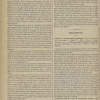 0346 - Page 334 - Absorption par l'organisme vivant de l'oxyde de carbone introduit en faibles proportions dans l'atmosphère. Par N. Gréhant... / Bibliographie. I. Traité de thérapeutique appliquée, par le Professeur J.-B Fonssagrives... - Paris, Ve Adrien Delahaye et Compagnie. - II. Manuel médical d'hydrothérapie, par le Docteur Beni-Barde... - Paris, G. Masson
