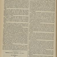 0360 - Page 348 - Revue clinique hebdomadaire. De l'action de l'ergot de seigle et, en particulier, de son influence sur la tunique musculeuse des vaisseaux / Hôpital de la Charité. M. Hardy. Du psoriasis