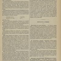 0361 - Page 349 - Hôpital de la Charité. M. Hardy. Du psoriasis / Revue de la presse. Observation de calcul salivaire. (Lyon méd.) / De l'avortement criminel ; importance médico-légale de la rupture des membranes. (Courrier méd. et Gaz. obst.) / Entérocèle rétro-péritonéale. Étranglement de l'intestin, perforation. Mort