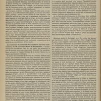 0362 - Page 350 - Revue de la presse. Entérocèle rétro-péritonéale. Étranglement de l'intestin, perforation. Mort. (France méd.) / De l'influence de l'attitude des membres sur leur articulation, par M. le Docteur Masse de Montpellier. (Tribune méd.) / Nouveau mode de drainage avec les crins de cheval, par le Professeur Lister. (Lyon médical)