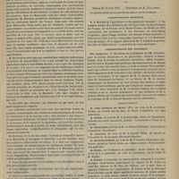 0377 - Page 365 - Hospice de la Maternité. M. Hervieux. De quelques causes de l'intoxication puerpérale / Académie de médecine. Séance du 16 avril 1878. Correspondance officielle / Correspondance non officielle / Présentations