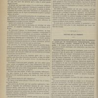 0386 - Page 374 - Clinique des Départements. Tumeur du creux poplité. Par M. E. Sonrier... / Revue de la presse. Occlusion intestinale complète ayant duré six semaines et causée par un rétrécissement infranchissable, annulaire (carcinome colloïde), occupant la fin de l'intestin grêle
