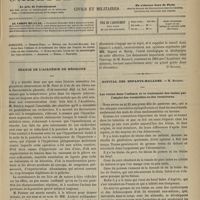 0413 - Page 401 - Sommaire / Séance de l'Académie de médecine. [Dr Brochin] / Hôpital des Enfants-Malades. M. Bouchut. Les ténias dans l'enfance et le traitement des ténias par l'emploi des vermicides ou des vermivores