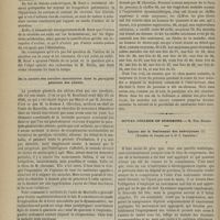 0422 - Page 410 - Revue clinique hebdomadaire. Nouvelles recherches expérimentales sur l'action physiologique de la nicotine / De la nature des troubles musculaires dans la paralysie générale des aliénés / Royal College of Surgeons. M. Tim. Holmes. Leçons sur le traitement des anévrysmes. (Traduites de l'anglais par le Dr C. Caussidou)