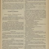 0441 - Page 429 - Laboratoire du Collège de France. Recherches anatomiques et expérimentales sur le nerf vertébral. Par M. François Franck / Académie de médecine. Séance du 7 mai 1878. Correspondance officielle / Correspondance non officielle / Présentations / Rapport / Lecture. Maladie des polisseurs de camées. M. Proust / Suite de la discussion sur les pansements des plaies. M. Alphonse Guérin répond aux objections et aux observations diverses qui ont été faites par MM. Gosselin, Legouest et Léon Le Fort