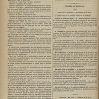 0442 - Page 430 - Académie de médecine. Séance du 7 mai 1878. Lecture. Suite de la discussion sur les pansements des plaies. M. Alphonse Guérin répond aux objections et aux observations diverses qui ont été faites par MM. Gosselin, Legouest et Léon Le Fort / Société de biologie. Séance du 27 avril 1878. Section du nerf sciatique. M. Brown Sequard / Correction du daltonisme. M. Javal / De l'endartère. M. Malassez, au nom de M. Briant / Du lapis chez le dauphin. M. Joannès Chatin / Des organes segmentaires de l'aulostome. M. Chatin / Du nerf vertébral. M. François Franck / Séance du 4 mai 1878. Communications. Action de la morphine chez les chiens. M. Malassez, au nom de M. Picard