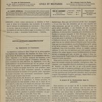 0445 - Page 433 - Sommaire / Revue clinique hebdomadaire. La diphthérie et l'isolement / A propos de la thoracentèse dans la pleurésie