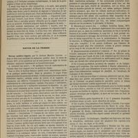 0449 - Page 437 - Thérapeutique. Des stigmates de maïs dans les affections aiguës ou chroniques de la vessie. Par le Dr Dufau / Revue de la presse. Revue médico-légale, par le Docteur Maurice Laugier
