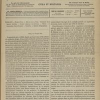 0453 - Page 441 - Sommaire / Paris, ce 13 mai 1878. [Dr Brochin]