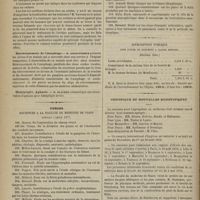 0458 - Page 446 - Société médicale des hôpitaux. Séance du 10 mai 1878. Communications. Du pronostic et de la prophylaxie des oreillons chez l'adulte et en particulier de l'orchite ourlienne. M. Laveran, un travail M. Besnier / Rétrécissement de l'oesophage. M. Gouguenheim / Hémiplégie, aphasie. M. Blachez / Thèses soutenues à la Faculté de médecine de Paris pendant l'année 1877 / Souscription publique pour élever un monument à Claude Bernard / Chronique et nouvelles scientifiques