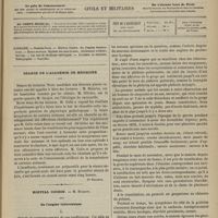 0461 - Page 449 - Sommaire / Séance de l'Académie de médecine. [Dr Brochin] / Hôpital Cochin. M. Bucquoy. De l'angine tuberculeuse