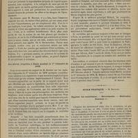 0471 - Page 459 - Revue clinique hebdomadaire. La thoracentèse / Des fièvres éruptives à Paris pendant le 1er trimestre de 1878 / École pratique. M. Brochard. Hygiène des nourrissons. - Mouvements. - Habitudes. Passions