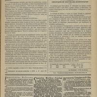 0483 - Page 471 - Variétés. Histologie et théorie cellulaire. Par M. le Docteur Édouard Fournié / Chronique et nouvelles scientifiques