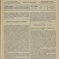 0485 - Page 473 - Sommaire / Séance de l'Académie de médecine. [Dr Brochin] / Hôpital de la Pitié. M. Verneuil. Méningite chez un malade atteint de coxalgie double. Mort