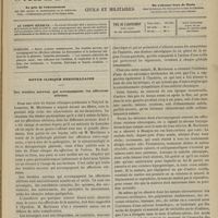 0493 - Page 481 - Sommaire / Revue clinique hebdomadaire. Des troubles nerveux qui accompagnent les affections utérines